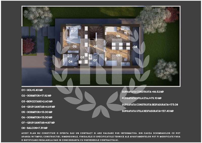 Tunari, vila individuala, TVA 0.